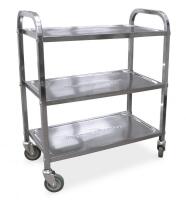 27.25" x 15.75" Stainless Steel Bussing Cart - Omcan 24418