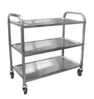 STAINLESS STEEL BUSSING CART WITH 31.5" X 17.6" TRAY SIZE - Omcan 24419