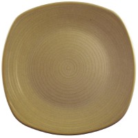 Evo Sand 10-3/8" Square Chef's Plates - Lot of 12