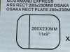 Arcoroc 11" x 9" Osaka Platters with Chopsticks - Lot of 5 Sets (15pcs) - 3