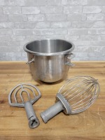 Mixing Bowl, Paddle & Whisk for Hobart 12QT Mixer
