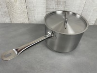4.5qt Heavy Stainless Induction-Ready Sauce Pan