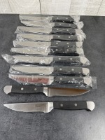 Acero Gourmet Steak Knives, Winco SK-12 - Lot of 11