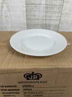 5.5" Plain White Plates - Lot of 36