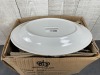 11.75" Plain White Oval Platters - Lot of 11 - 2