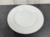 10.5" Plain White Plates - Lot of 7
