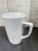 8.5oz Plain White Tall Mugs - Lot of 24 - 2