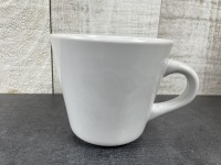 7.5oz Plain White Tea Cups - Lot of 24