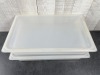 Poly Full Size Food Storage Boxes with Lids, Cambro 10PPSC/14PP - Lot of 2 (4 Pieces) - 2