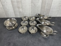 Misc Stainless Serving Dishes - Lot of 10 Pieces