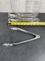 9.5" Heavy Stainless Steel Utility Tongs, Adcraft XHT-10 - Lot of 3