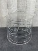 10" Wire 3 Tier Cake Stand with Acrylic Cover - Lot of 2 Pieces