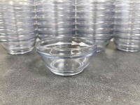 3" Clear SAN 2.75oz Stacking Bowls - Lot of 44
