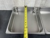 2/3 Stainless 2.5" Deep Food Pans - Lot of 2