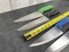 Green, Black, Blue, Red Chef's Knives - Lot of 4 - 2