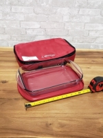 Anchor Glass Baking pan with carrying case