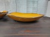 Dudson 11-3/8" x 10-5/8" Mustard "Wobbly" Bowls, New, Made in England - Lot of 3 - 2