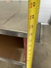 32.5" x 28" x 42" Wood/Stainless Oven Stand with Drawer - 4