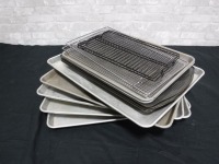 Lot of Assorted Baking Sheets and Cooling Racks