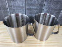 Heavy Stainless Graduated Measures, New - Lot of 2