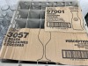 25 Comp. Rack - (9) 11oz Perception Wine, Libbey 3057 (11) 500ml Decanters, Libbey 97001 (7) Rocks Glasses - 4