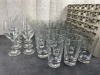 25 Comp. Rack - (10) 11oz Perception Wine, Libbey 3057 (23) Cooler Glasses - 2