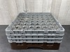 49 Compartment Dishwasher Rack - inlcudes (49) Arcoroc 6oz Champagne Flutes - 2