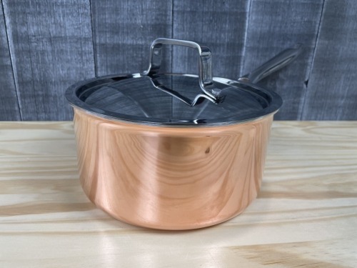 Paderno 3.2qt Copper Clad Sauce Pan, New - Made In Canada