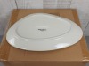 11.5" x 8" Terrastone White Porcelain Oval Platter, Arcoroc FJ546 - Lot of 12 - 3