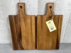 15.5" x 8.25" Acacia Wood Serving Boards - Lot of 2