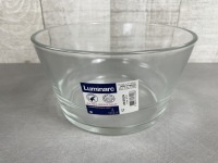 6.75" Unisson 40oz Stackable Glass Bowls, Arcoroc L6509 - Lot of 6