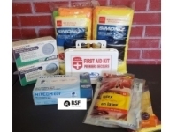 Lot of Assorted First Aid, Masks, Cleaning Cloths, Rubber Gloves