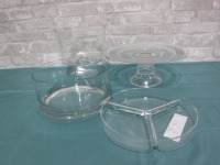 Glass Serving Dishes - Lot of 4