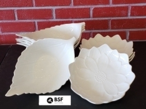 Floral Themed Serving Dishes - Lot of 9