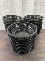 8" Black Baskets - Lot of 36