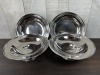 Stainless Compote Dishes with Lids - Lot of 2 (4 Pieces) - 2