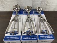 2.75oz, 2.5oz, 1.75oz Stainless Portion Scoops - Lot of 3 Pieces