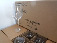 Arcoroc Excalibur Wine Glasses - Lot of 24 (1 Case)