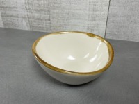 35oz White Terrastone 8-1/2" Porcelain Bowls - Lot of 12