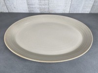 Dudson Evo Sand 15" Oval Plate - Lot of 3