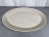 Dudson Evo Sand 15" Oval Plate - Lot of 3