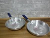 8" Browne Thermoalloy Commercial Aluminum Fry Pans - Lot of 2