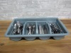 Misc Cutlery in Bin (Tablespoons x 36, Forks x 36, Knives x 36, Teaspoons x 36)