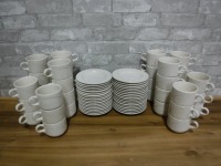 Syracuse Tea Cups and Saucers - Lot of 36 (72 Pieces)