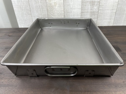 16" x 20" x 3.5" Heavy Carbon Steel Strapped Roasting Pan
