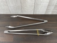 16" Heavy Duty Stainless Tongs - Lot of 2