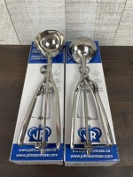 2.75oz Stainless Portion Scoops - Lot of 2