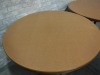36" Round Maple Pattern Solid Tables - Lot of 3 - 2