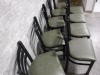 Ladderback Chairs with Green Seats - Lot of 9 - 2