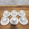 Syracuse 3" Soup Bowl with 6" Saucer Sets - Lot of 6 (12 pcs)